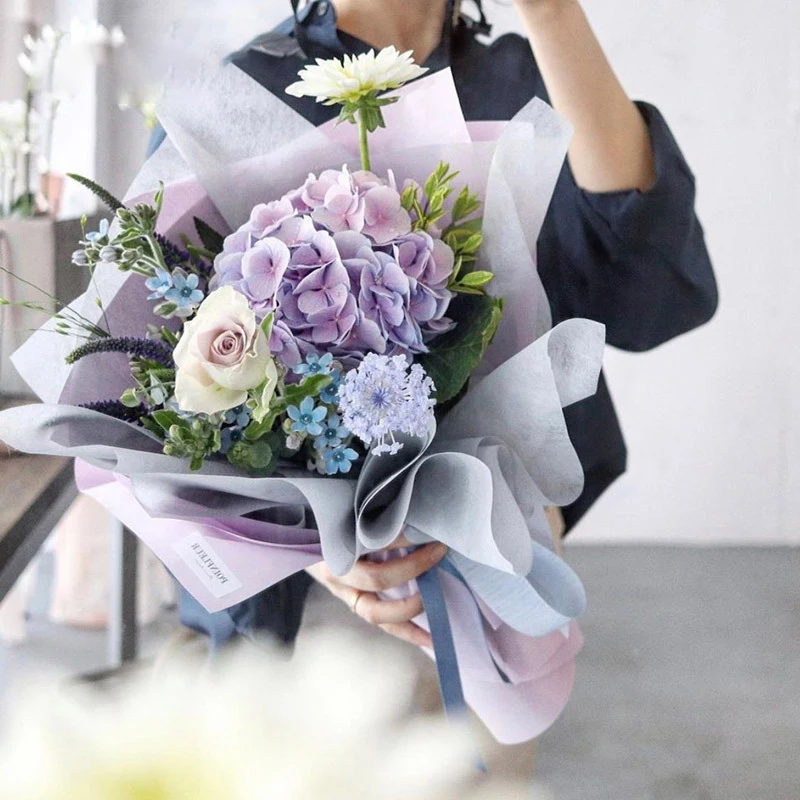 Good Price Cheap Personalized Non Woven Fabric Roll Bouquet Paper Waterproof Biodegradable Tissue Flower Wrapping Paper