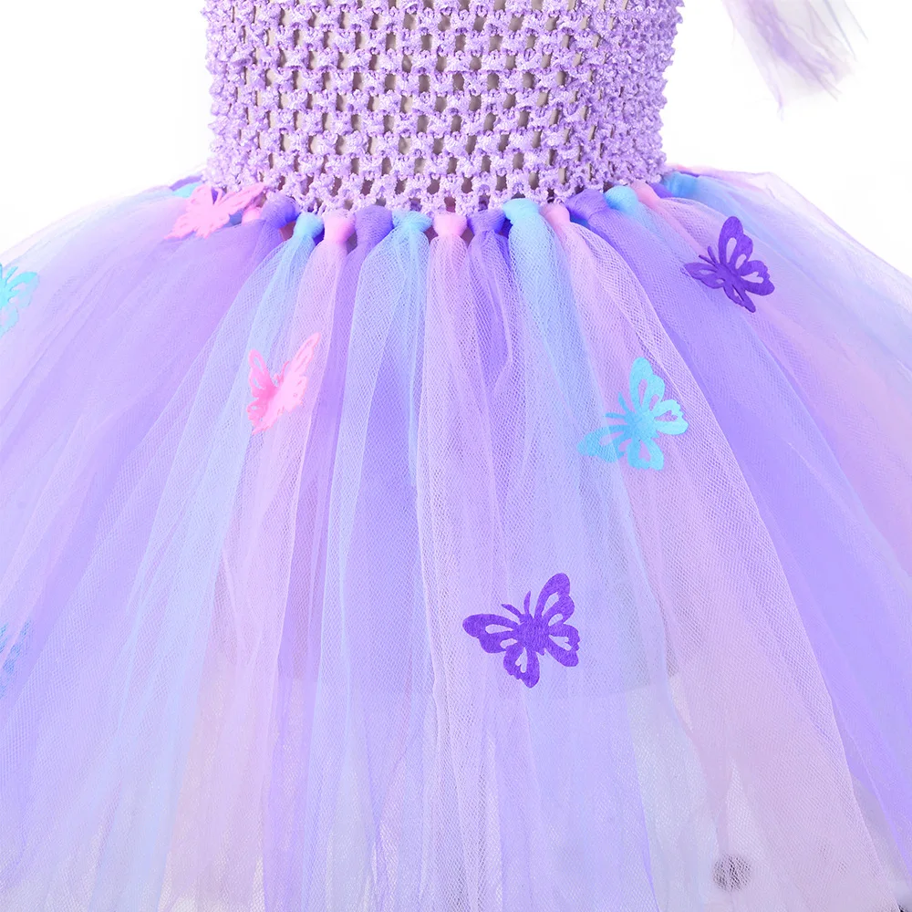 cosplay Magic children purple princess dress