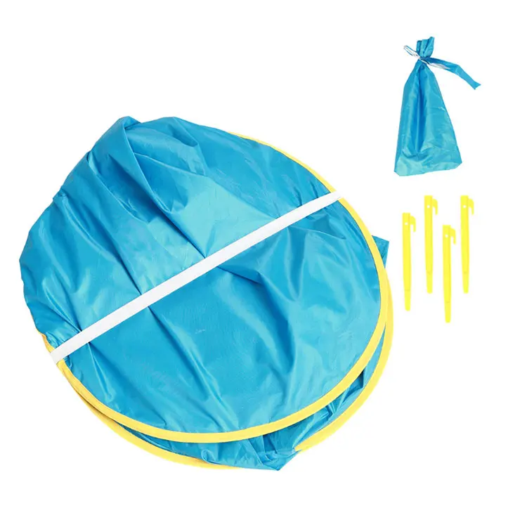 Children Waterproof Pop Up Sun Uv-protecting Sunshelter Baby Beach Tent With Pool
