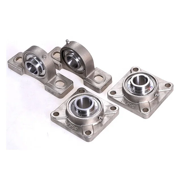 Heavy Duty Wear Resisting Flange Bearings SUCF207 Stainless Steel Pillow Block Ball Bearing F207