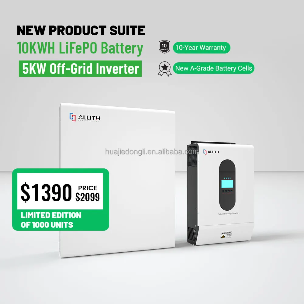 $1390 buy 10Kwh Battery and 5Kw Inverter Direct Sales Built-in BMS Deep Cycle Rechargeable 51.2V 48V 200Ah LiFePO4 Battery