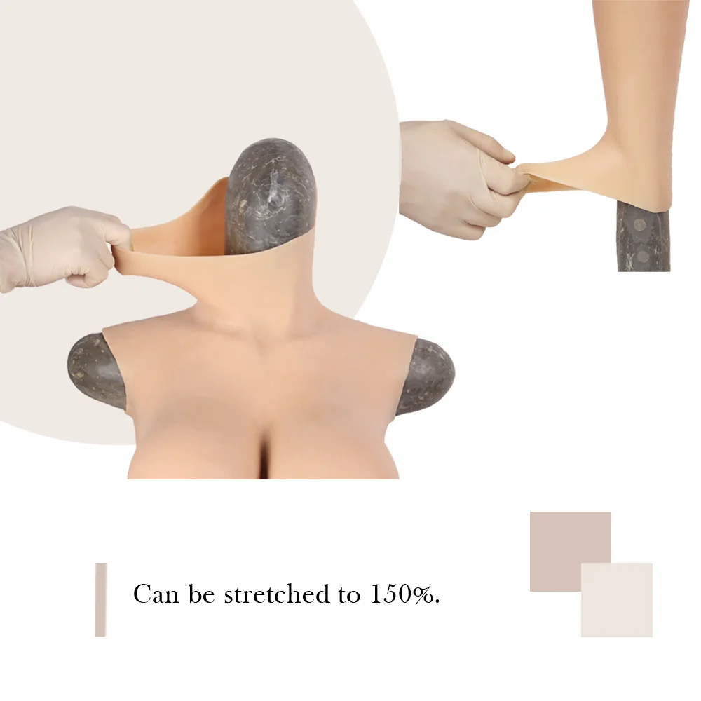 Silicone Female Cyberskin Body Suit One-Piece Tight Zentai CD TD Transgender Pussy Breast Form Crossdresser