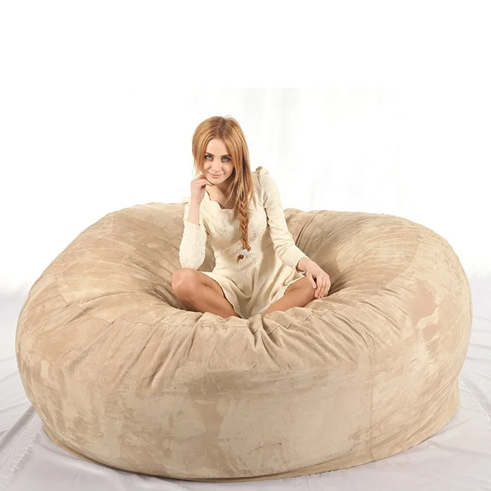 7FT Large Waterproof Bean Bag With Soft Micro Fiber Cover Beanbag Sofa Sack For Both Kids And Adults