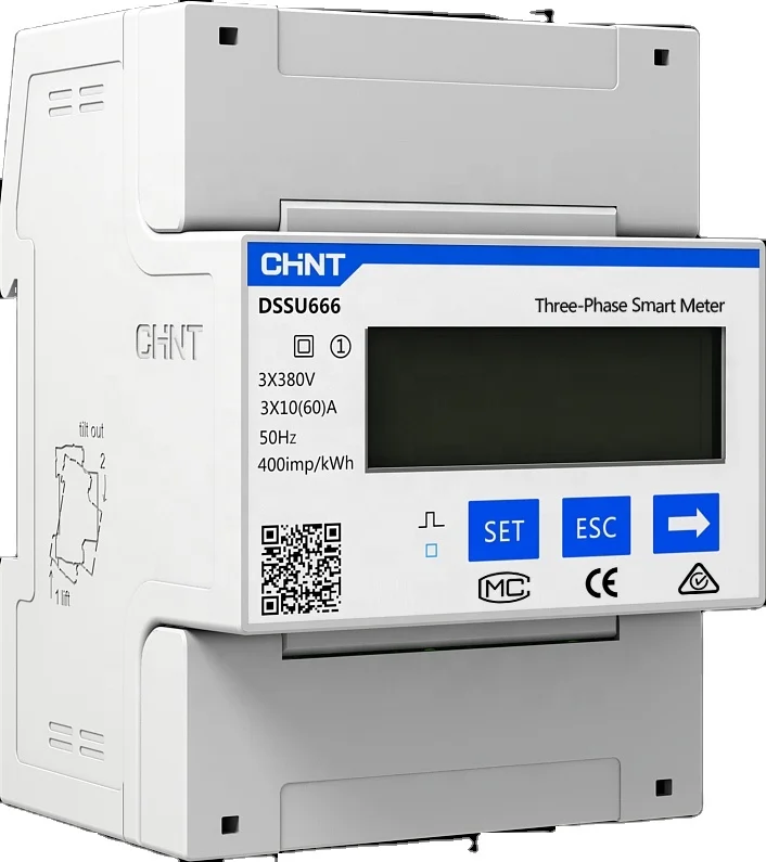 Growatt TPM-E Meter CHINT DTSU666 Three Phase DIN Rail Meter for Growatt MID 20KTL3-X three phase inverters