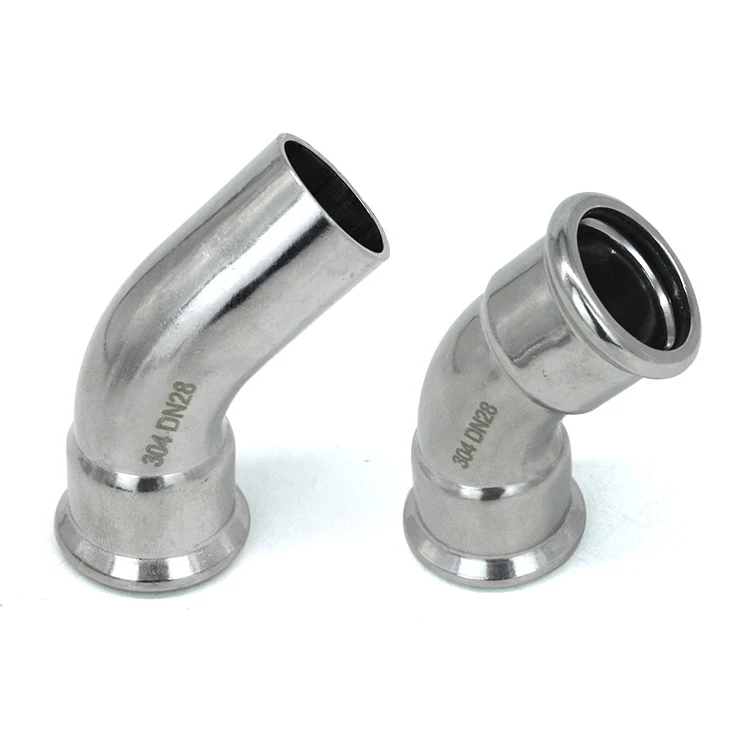 Stainless Steel 304 M-profile Press Plumbing Fitting Double Crimping reducer socket water system compression press concen