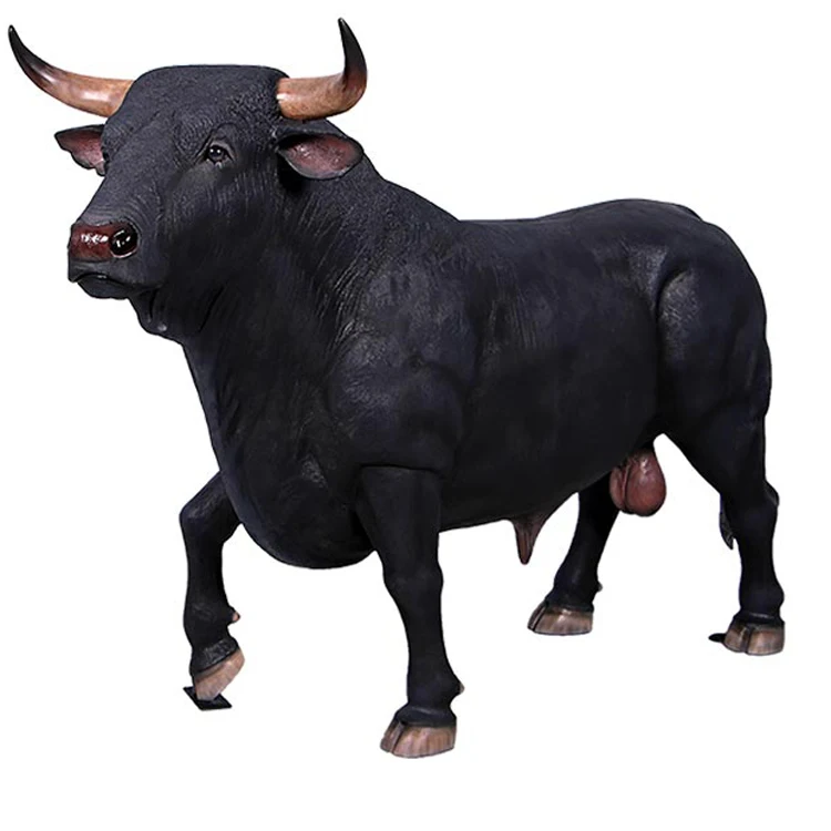 China manufacturer Spanish Fighting Bull Life Size Statue