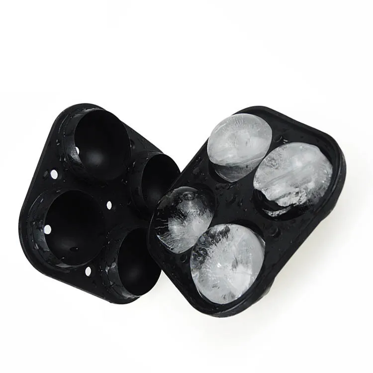 Новое поступление 2021 г., встроенная Воронка для виски, 2,5 дюйма, круглая форма для льда, силиконовая большая форма для льда с крышками