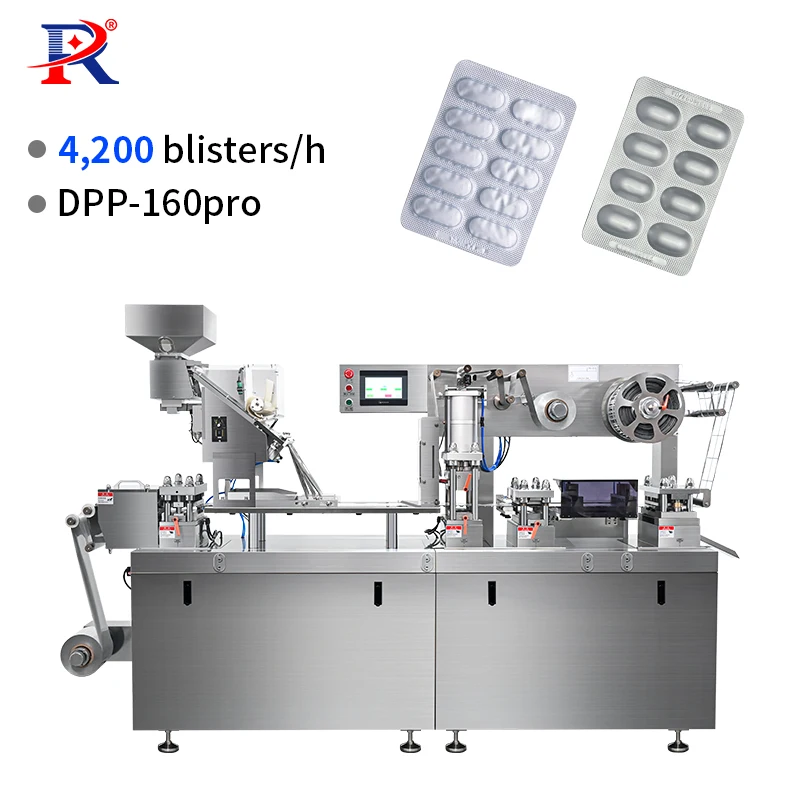 Three-Year Warranty Automatic Alu Plastic Aluminum Alu Pill Tablet Capsule Blister Packing Machine