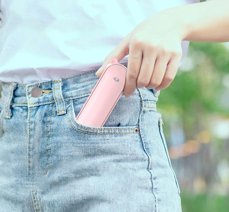 Factory custom multi usage USB fast charger folded min pocket fan, Promotion price  power bank LED light air fan