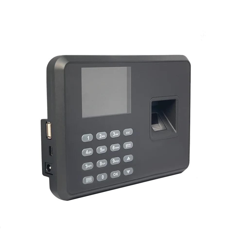 Attendance Machine Intelligent Biometric Fingerprint Password Attendance Machine Employee Checking-in Recorder 2.4 inch TFT LCD