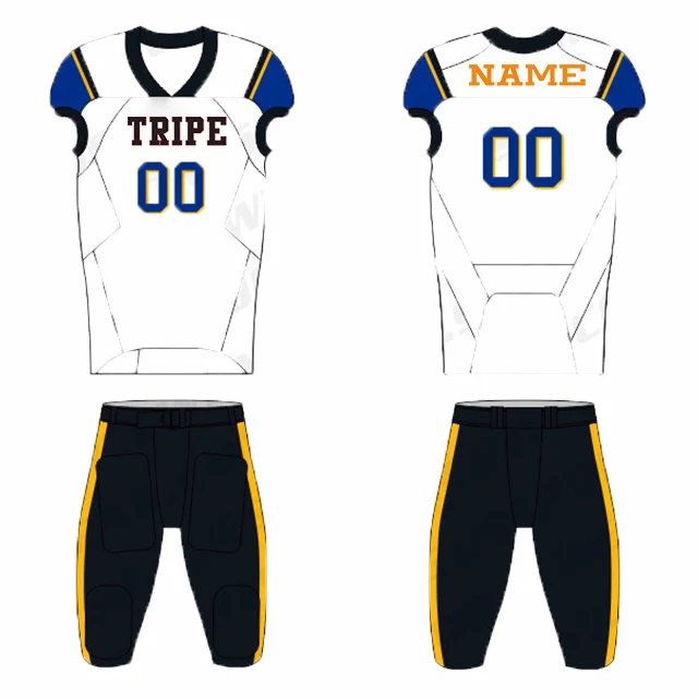 Full sublimation American football jersey custom team football uniform