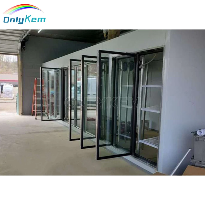 Glass Display Doors Cold Room Walk in Cooler Freezer