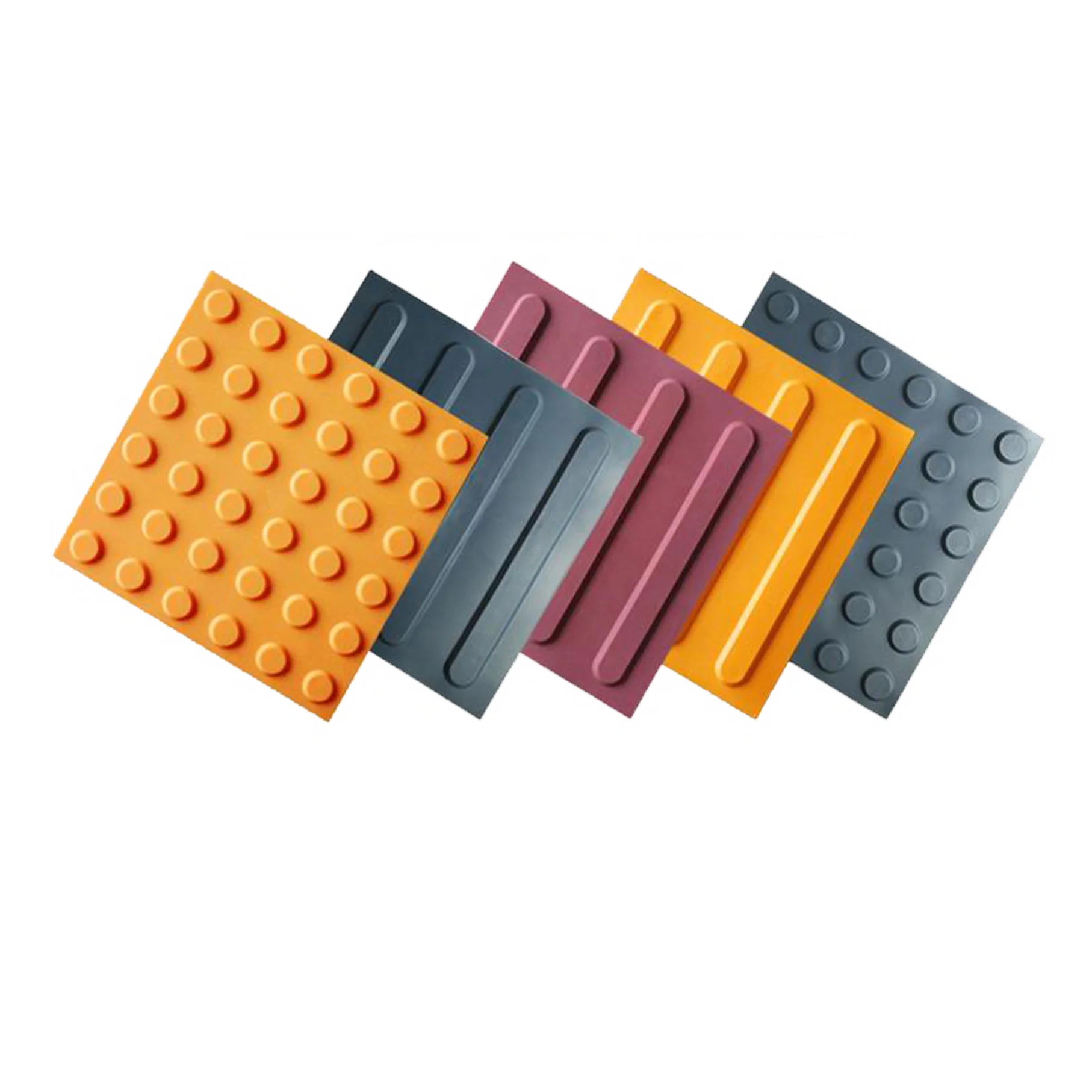 China 300x300 PVC TPU direct sale product anti-slip flooring warning visually impaired guiding tiles tactile paving blind tiles