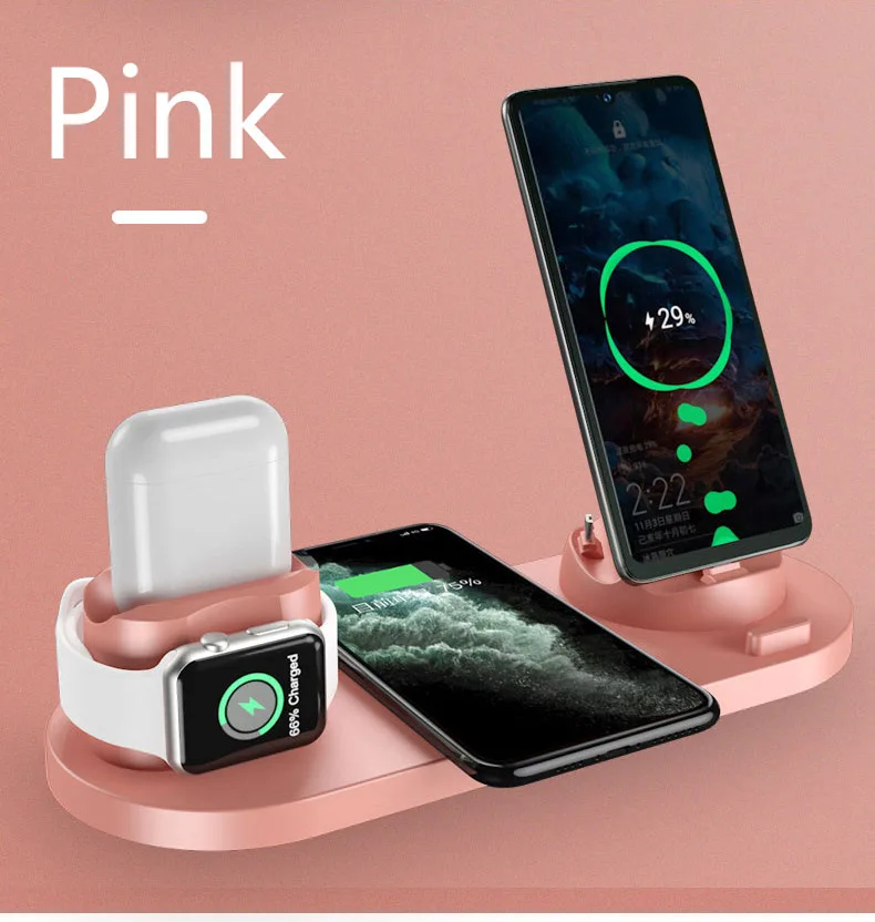 
10W 15W 3in1 qi wireless charger stand Portable mobile phone charger fast charger 