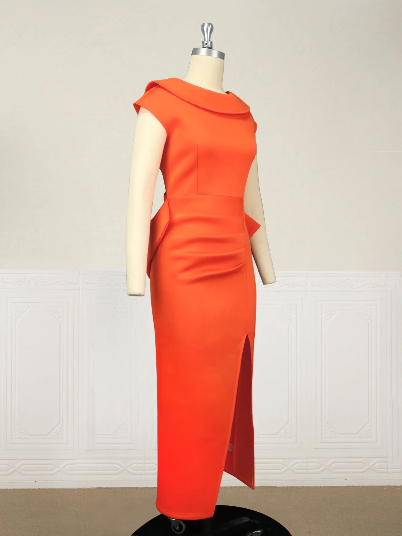 Split Big Bow Backless  Evening Robes Women Traditional African Dress