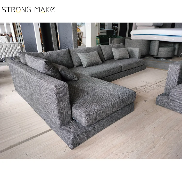 Nordic Modern Luxury White Wohnzimmer Sofas Home Furniture Corner L Shaped Sectional Couches Chaise Lounge Sofa For Living Room