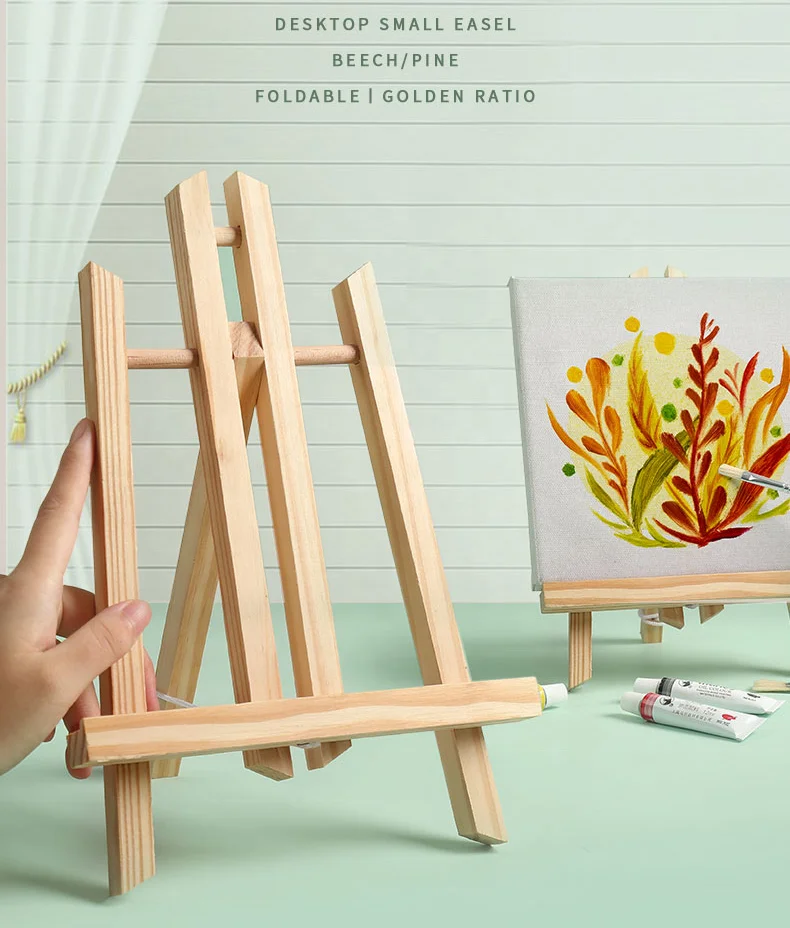 Деревянные настольные мольберты для дома, оптовая продажа, индивидуальный подарок для детей, деревянная поверхность для взрослых, школьная и офисная живопись, эскизные мольберты