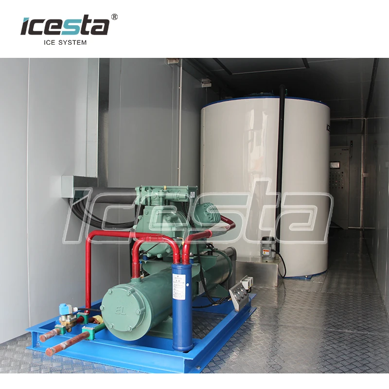 ICESTA Ice Systems 20t 40t 60t concrete cooling ice plant for Middle East Selling well products