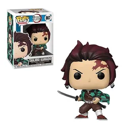 Hot Anime Funk POP Figures Demon Slayer #867 Tanjiro Kamado #875 #870 Inosuke Hashibira PVC Action Figure Collection Model Toys