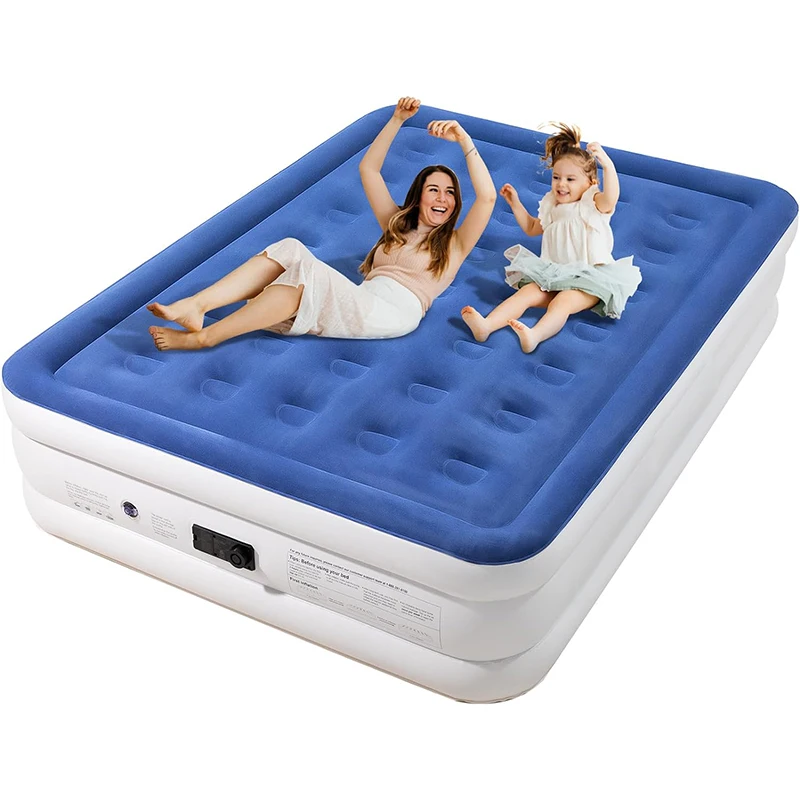 Inflatable Air Bed Mattress With Built In Pump Folding Air Mattress Bed Camping Mattress Inflatable Bed