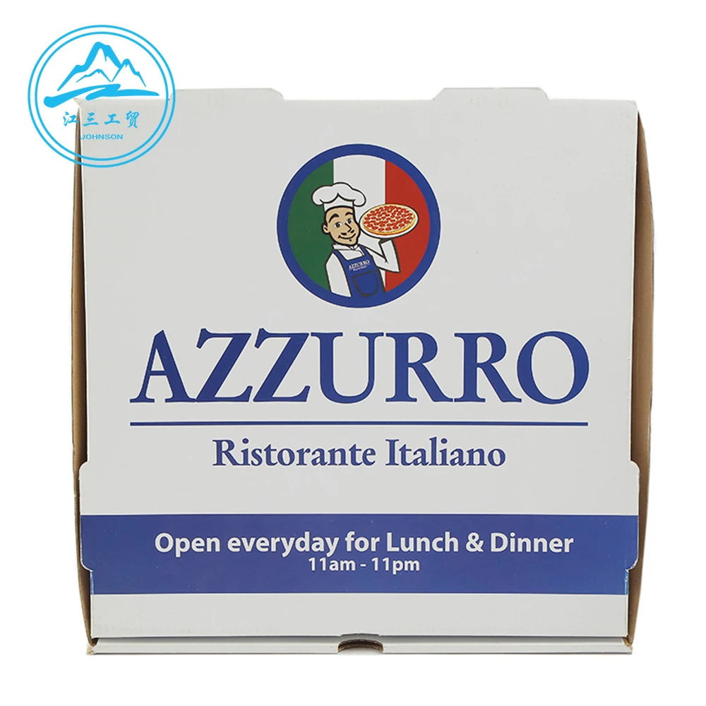Custom 8 12 14 28 Inch With Logo Carton Take A Way Karton Corrugatedfood box for restaurant Pack Boite Kutusu Pizza Boxes