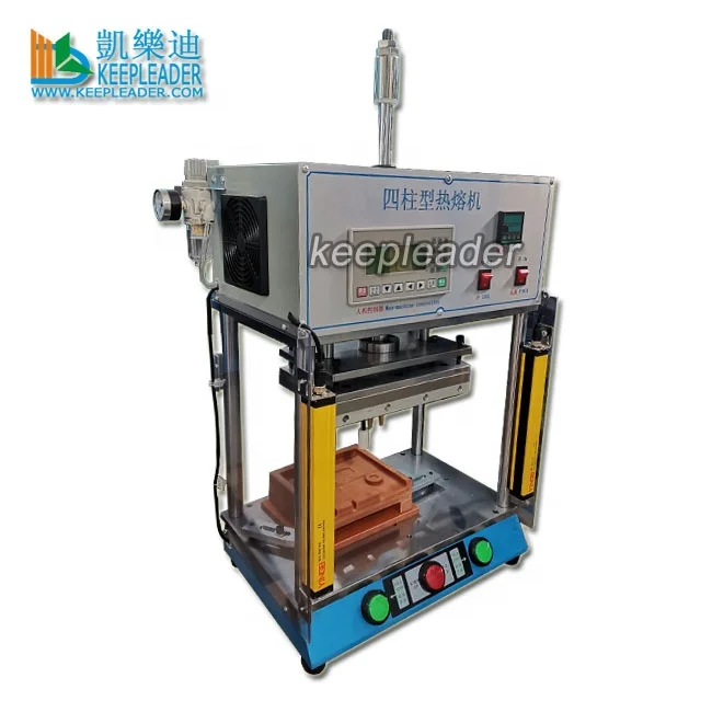 Plastic Welder Hot Melt Welding Machine of Semiautomatic_Four Column_Pneumatic Actuation_Thermostatic Heat Fusion_Staking Device