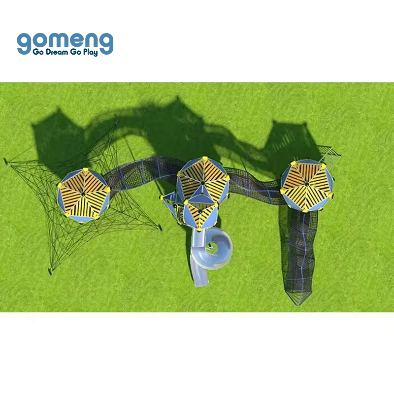 On the park grass metal playground outdoor climbing playground outdoor playground for children