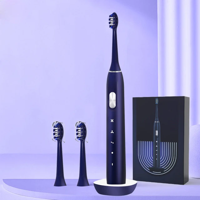 Мощный Ультразвуковая электрическая зубная щетка USB аккумуляторная для взрослых электронные моющиеся отбеливание