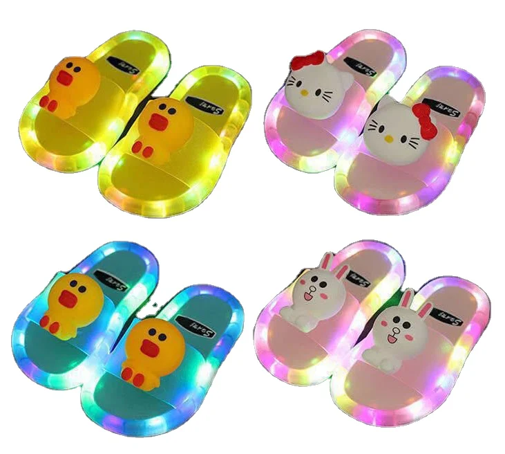Светодиодные мигающие Детские Тапочки дешевые, безопасные и безвредные для защиты здоровья детей