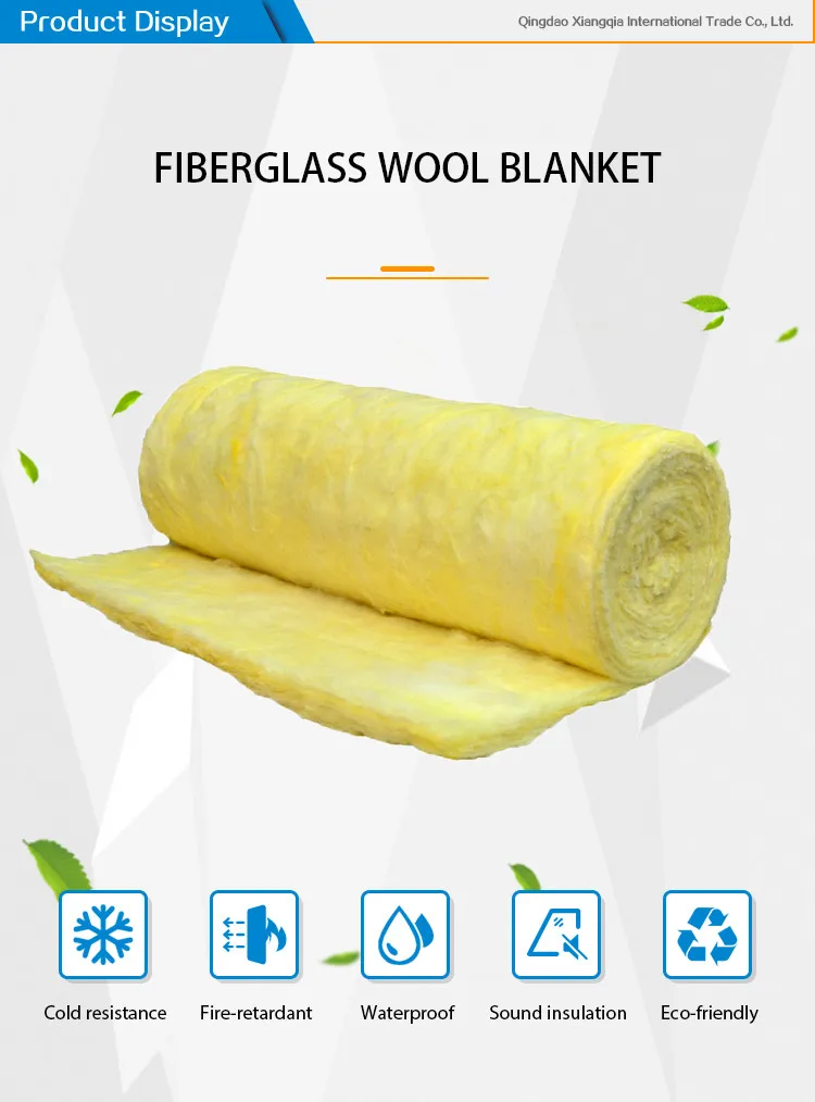 Glass wool blanket for Insulation Building Material 50mm thickness R2.0 Thermal Insulation