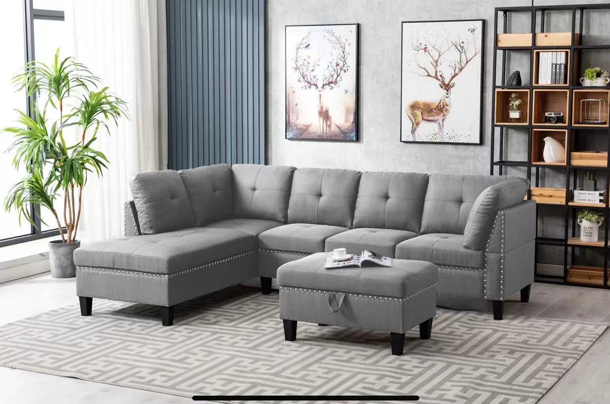 2023 new arrivals elegant living room furniture modular sofa modern fashion design durable fabric sectional sofa