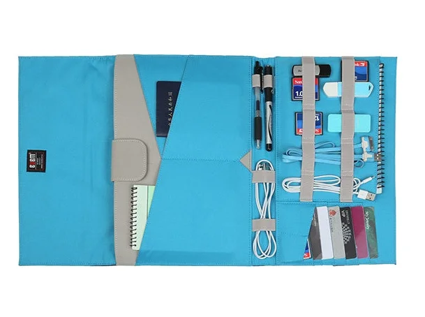 Whole sale high quality Fashion RFID flexo  books/tablet/ young  people electronic products and cable/ cards Storage Wallet