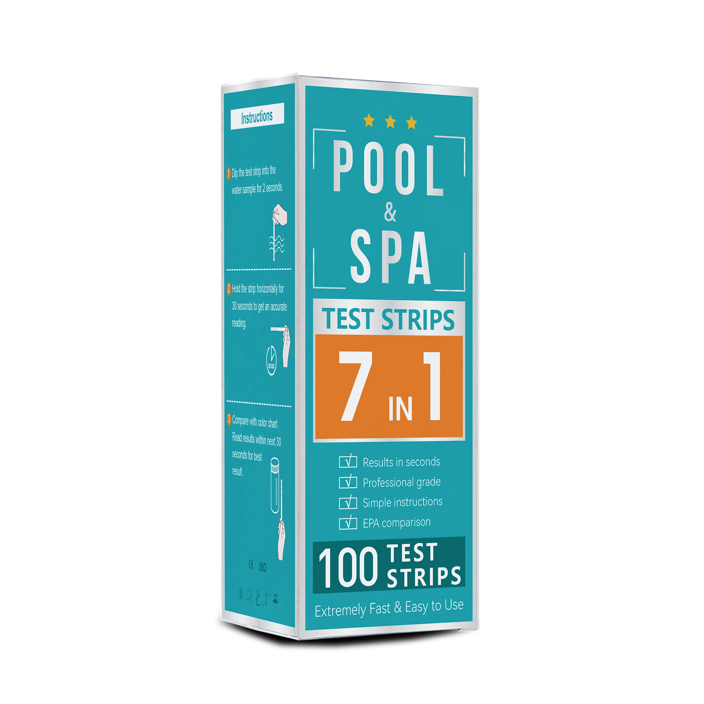 Pool water test strips chlorine nitrite ph test kit factory price