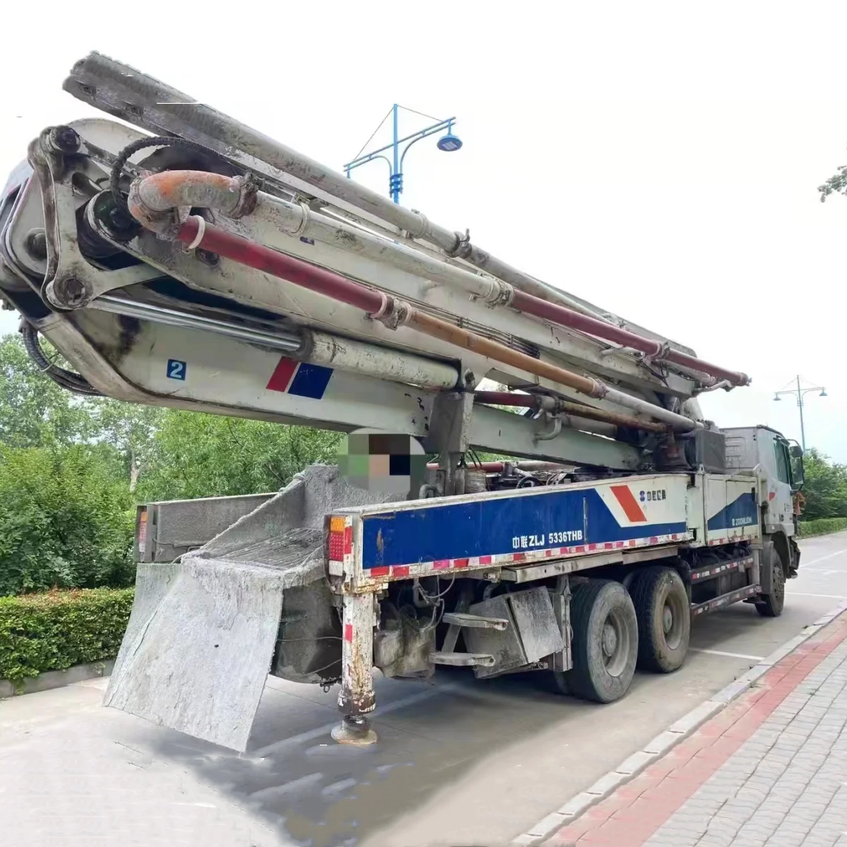 Good Condition Used 37M 38M 47M Boom Concrete Pump Truck For ISUZU BENZ