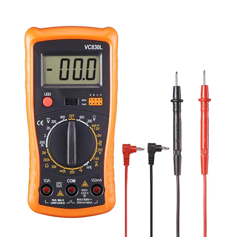 VC830L anti-fall digital multimeter electronic circuit maintenance test professional analog automatic range tester
