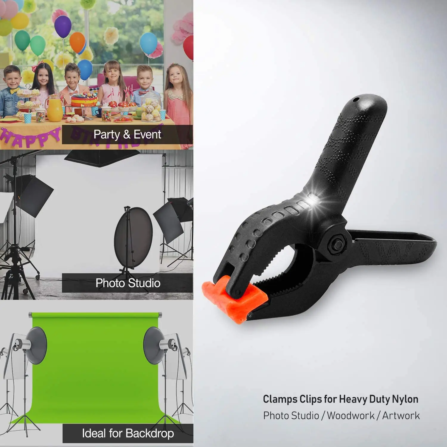 Photo Studio Universal Accessories Photography 2Inch Background Clips Backdrop Spring Clamp Camera Equipment