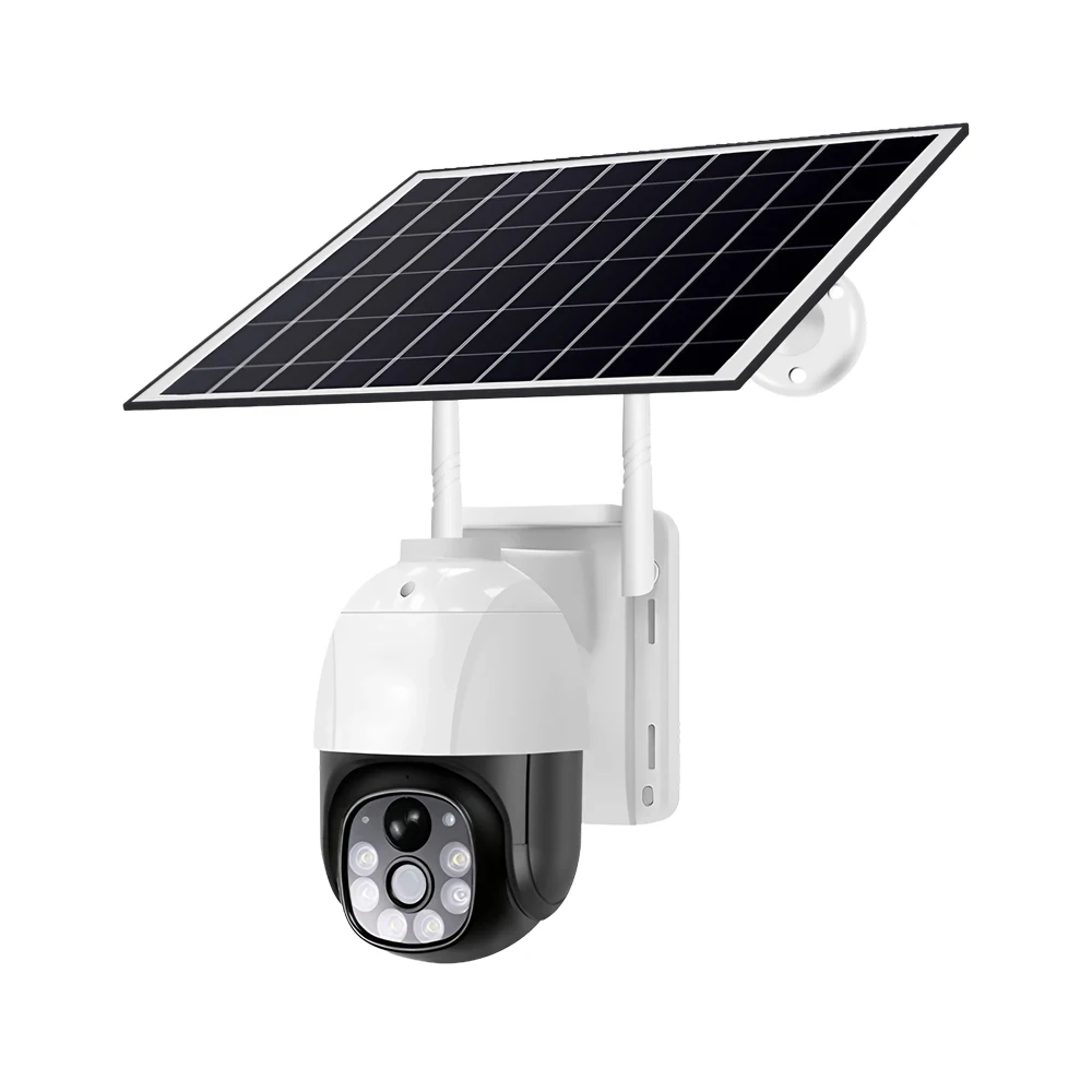 V380 Pro Two-way Audio 3MP outdoor Wireless Solar WiFi Security Camera with Solar Battery Powered for Home Surveillance