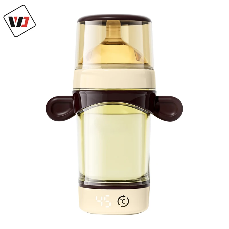 Redesign  automatic portable  wireless baby bottle warmer  adjustable temp USB  travel home Breast milk design smart baby bottle