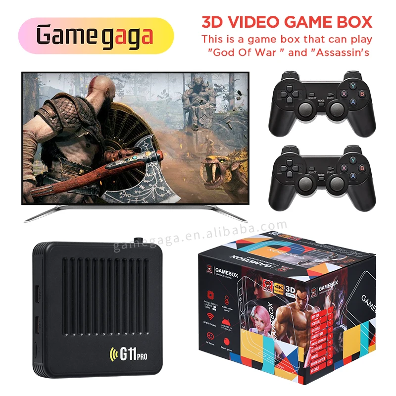 G11 Pro Game Box Video Game Console 64/128GB 30000+ Games 4k Family Retro Classic games Console Support TV Box For PSP/DC/N64