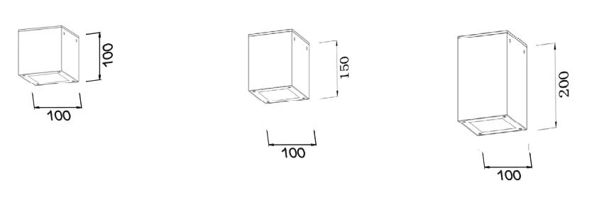 3000K 4000K 5000K CRI95 6W 15W Indoor Outdoor Square Aluminium and Glass Industrial Hotel Home hallway LED Ceiling Light