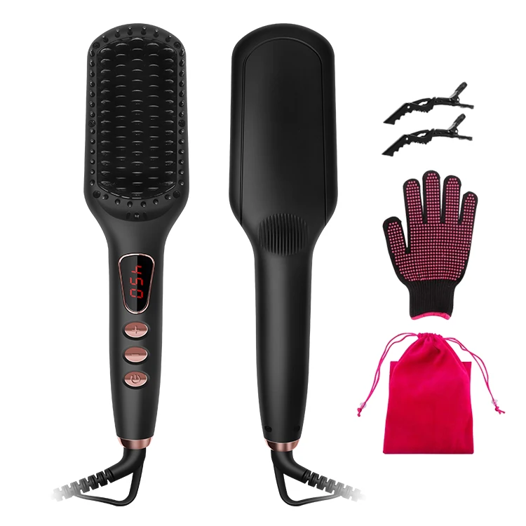 Beard Straightener Comb Hair Straightening Brush for Men and Women 2019 Electrical Heated Irons
