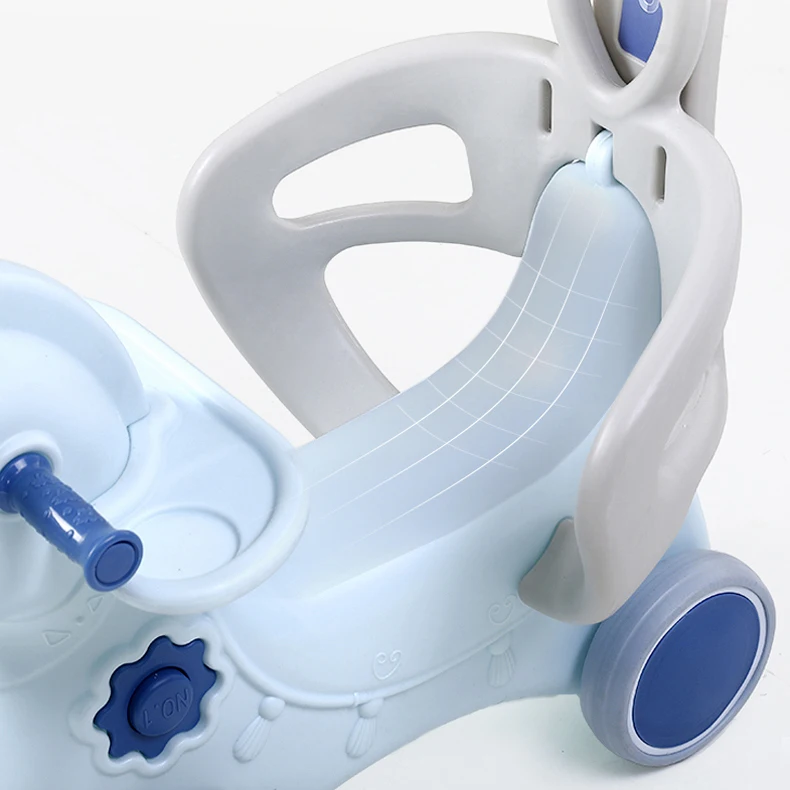 
Updated New design children animal ride toy baby walker plastic rocking horse for kids 