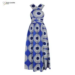 *S-86970416 2020 new arrivals Wholesale Oem Fashion Cross in-stock Belt Sexy Midi Womens African Clothing Dress Patterns