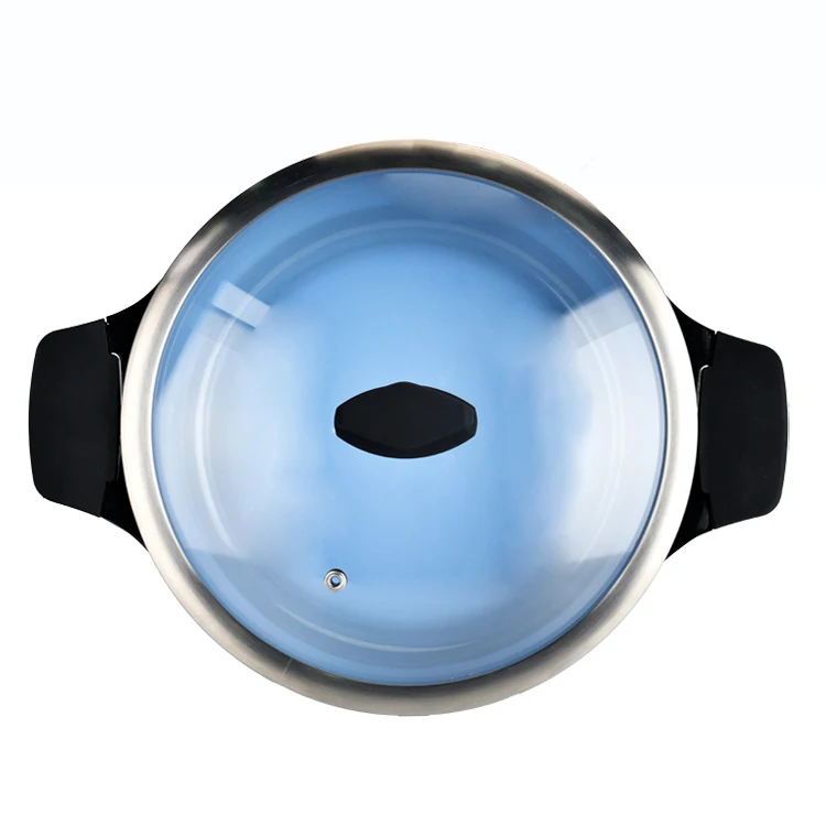 Wholesale 28cm Nonstick Cookware Set Die Cast Aluminum Cooking Pots And Pans Non-stick Casserole Sauce Pan With Glass Lid