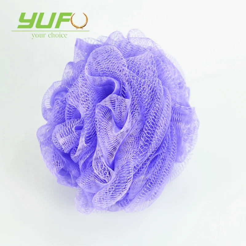 Different color durable bath sponge flowers comfortable massage bath puff