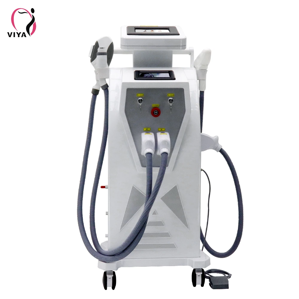 Hair removal  OPT Laser RF ND YAG 4 in 1 Machine Muti-functional Beauty Hair Removal+ Laser Tattoo Removal VY-9001
