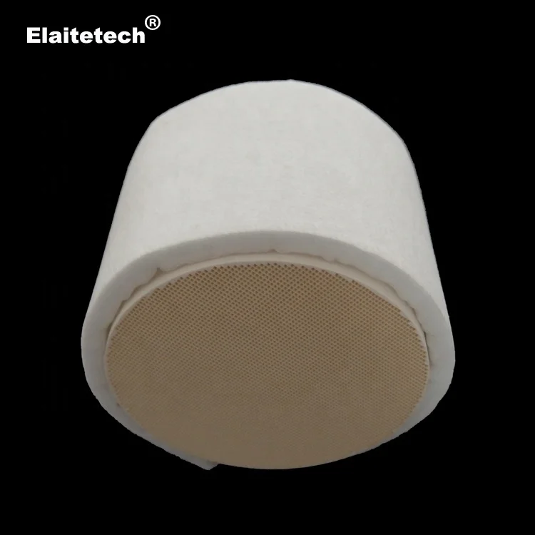 Non intumescent ceramic fiber support mat for protect various catalytic converters