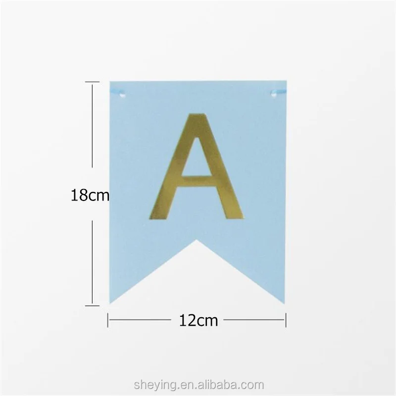 
Party festival decoration Happy birthday banner letter fishtail flag party supplies birthday banner 