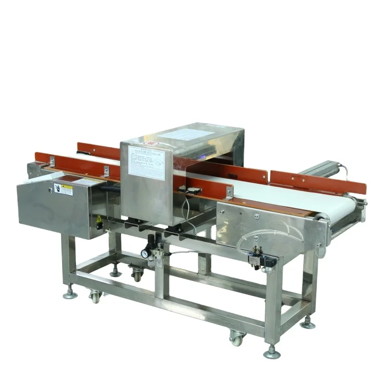 Juzheng High-definition Gold Conveyor Metal Detector Machine With 3.2 Inch LCD Screen for Food and Garment