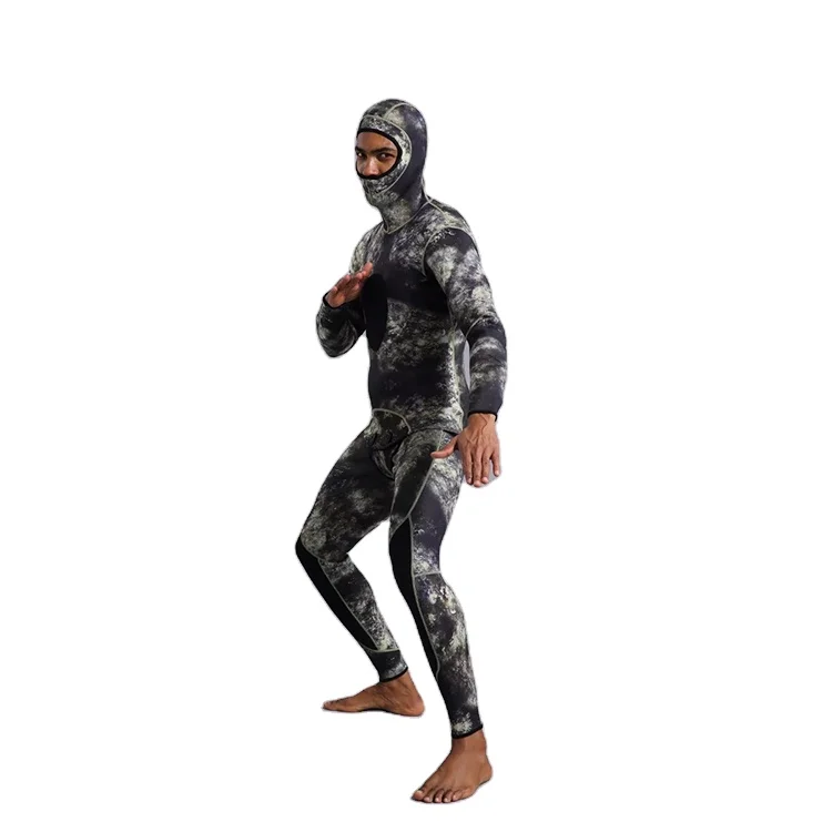 Diving Suit Camo One Piece Wetsuit Hood 2mm Boots Neoprene Custom 5 mm Wetsuit Dryer Vest Neoprene Swim Suit
